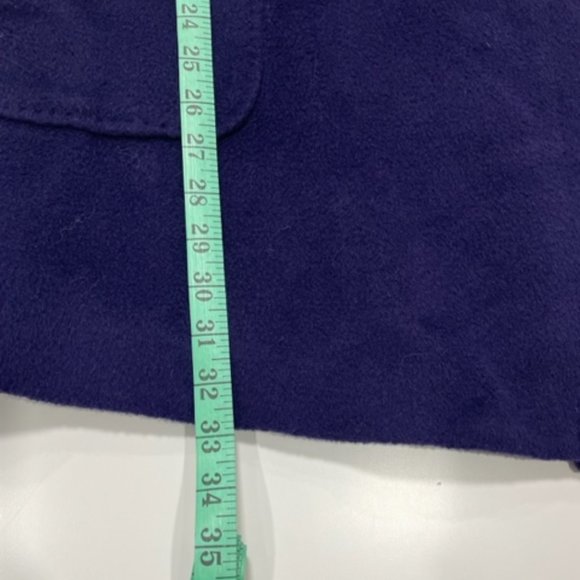 MORI | Vintage Korean Teddy Coat Deep Purple with Large Front Pockets ~ Size 10 - Picture 11 of 16